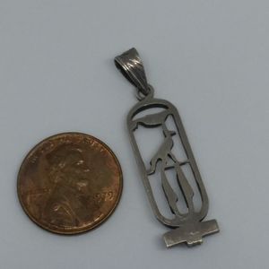 Vintage Jewelry - Sterling Silver Hieroglyphics Name Pendant "Kay" Vintage Jewelry - Sterling Silver Hieroglyphics Name Pendant "Kay"